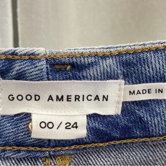 Good American Slit Front Denim Maxi Skirt - Picture 8 of 8